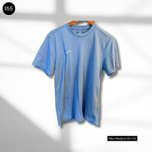 Nike Dri-FIT T-Shirt | Medium | Light Blue Athletic Top